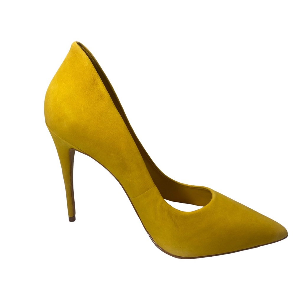 Aldo Yellow Pointed-Toe Stiletto Pumps - Picture 4 of 16